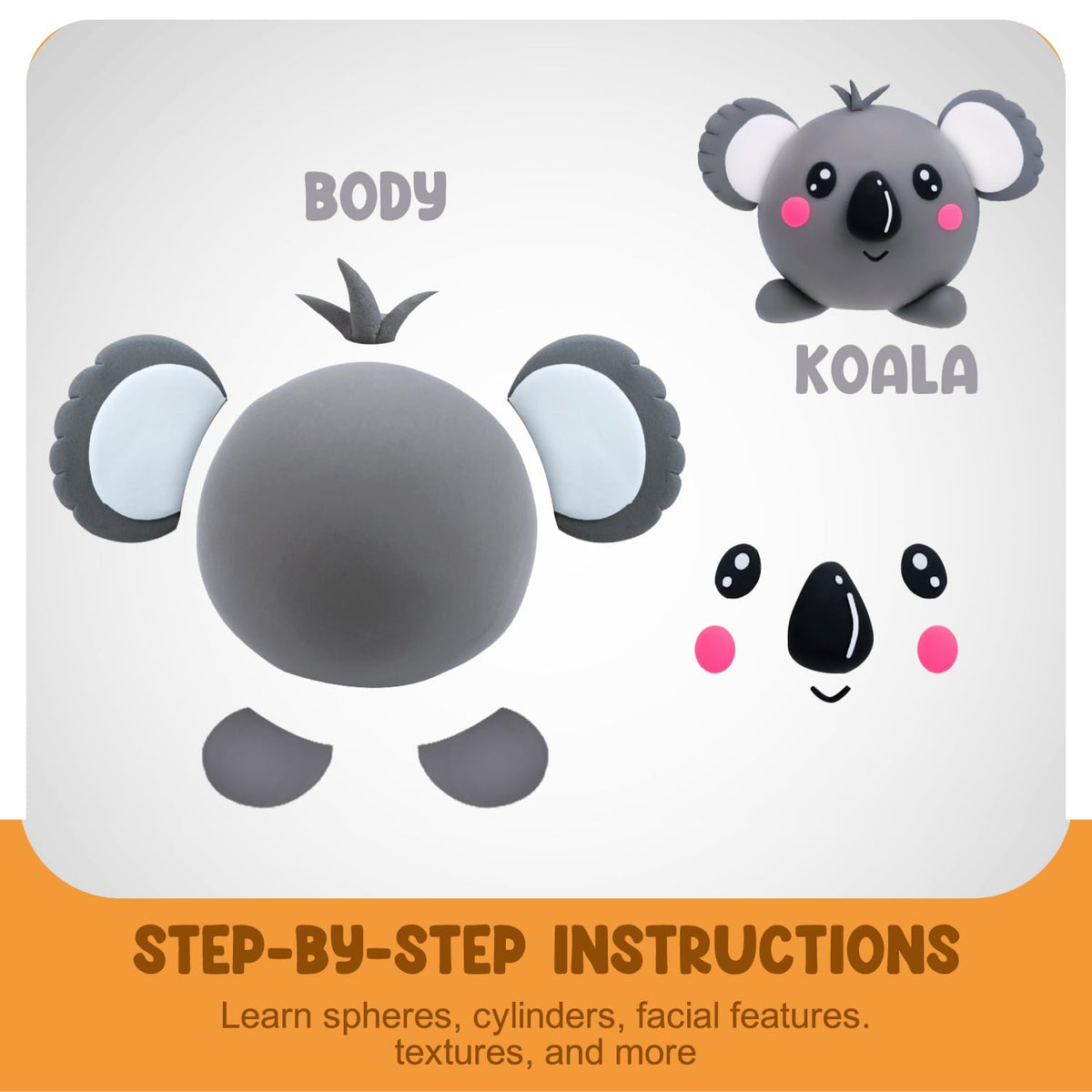 LOUFOR air dry clay kit project tutorials stimulating guided creativity