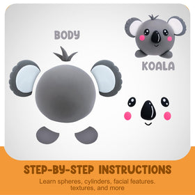 LOUFOR air dry clay kit project tutorials stimulating guided creativity