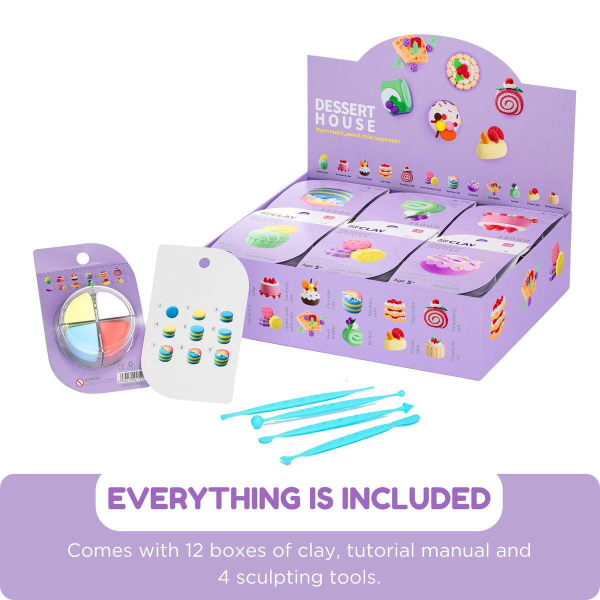 LOUFOR Air Dry Clay Kit safety certifications ensure non toxic play