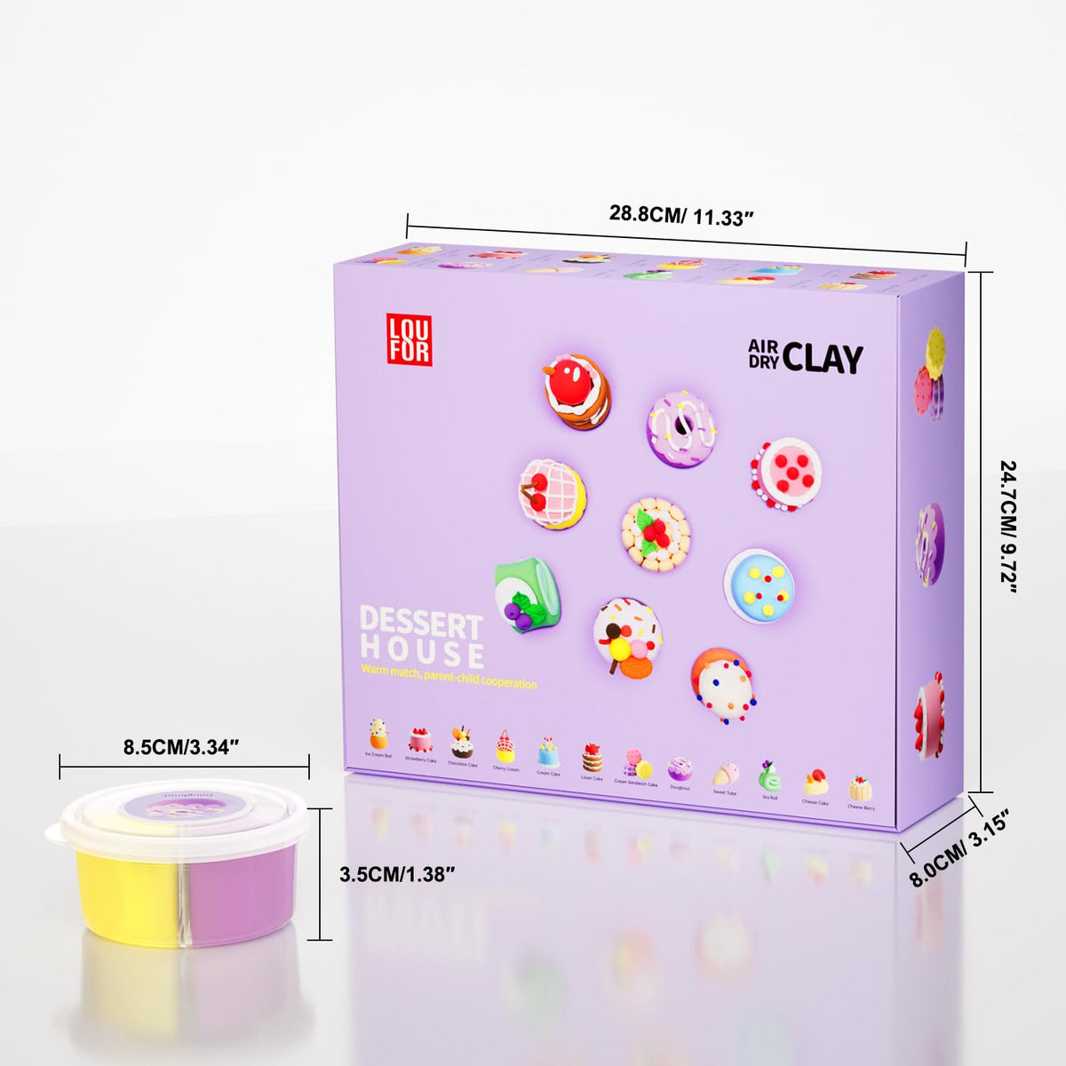 LOUFOR gift box packaging ideal for birthdays and holidays