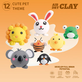No-bake air-dry clay process safe for home and classroom use.