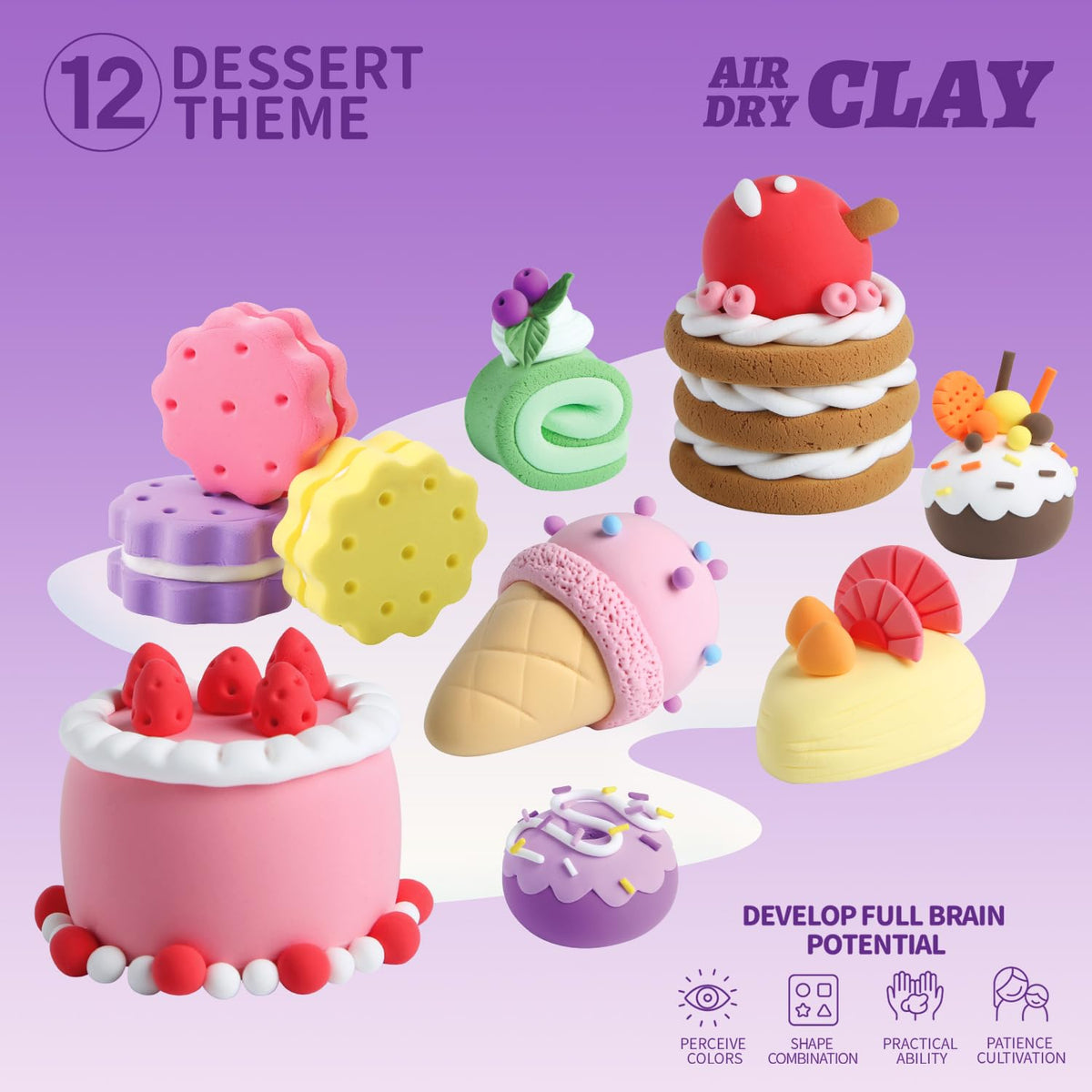 LOUFOR twelve-box color pack enables diverse sculptures