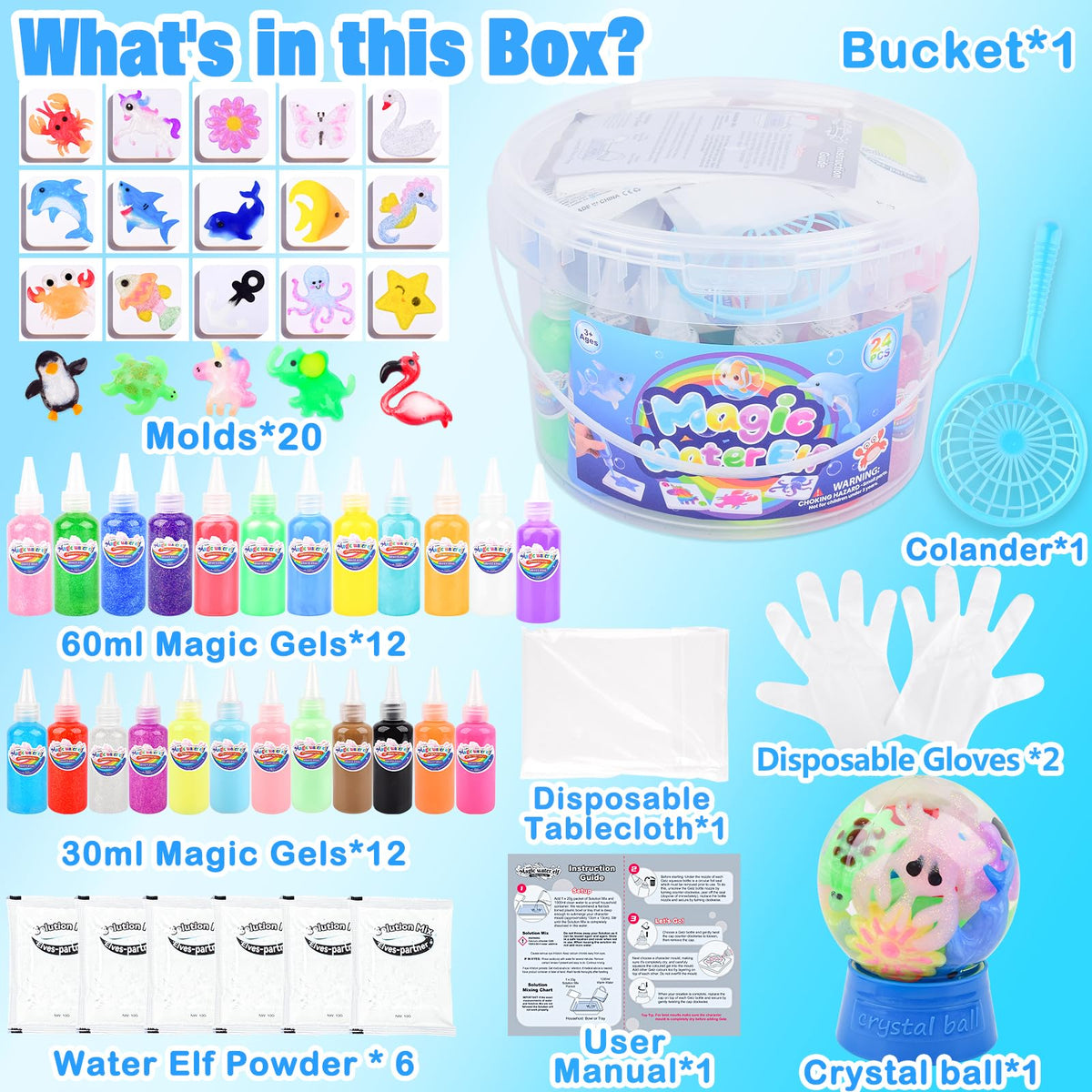 Louseadon crystal ball storage jar to keep water pets neatly stored.