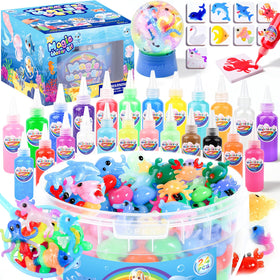 Louseadon Magic Water Elf Kit color gel bottles for vibrant sensory play.