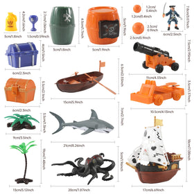 LOVE LIFE octopus and shark figures enrich underwater encounter play.