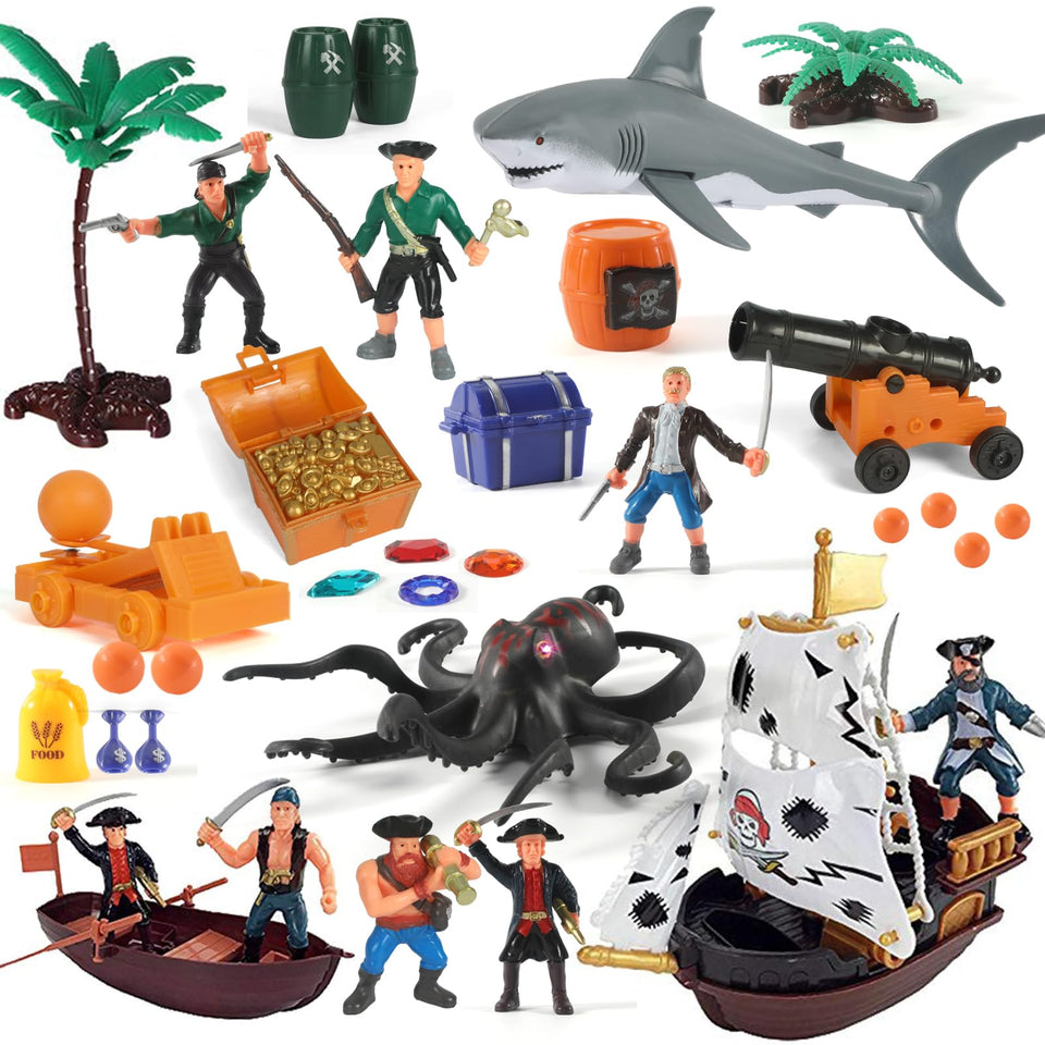 LOVE LIFE pirate playset ship promotes imaginative pretend play on every voyage.