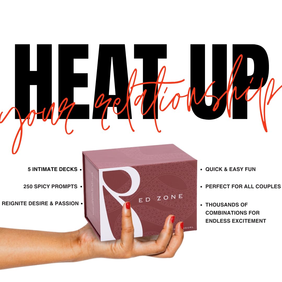 Love Lingual Red Zone promo cards entice couples with playful prompts to kick off conversation.