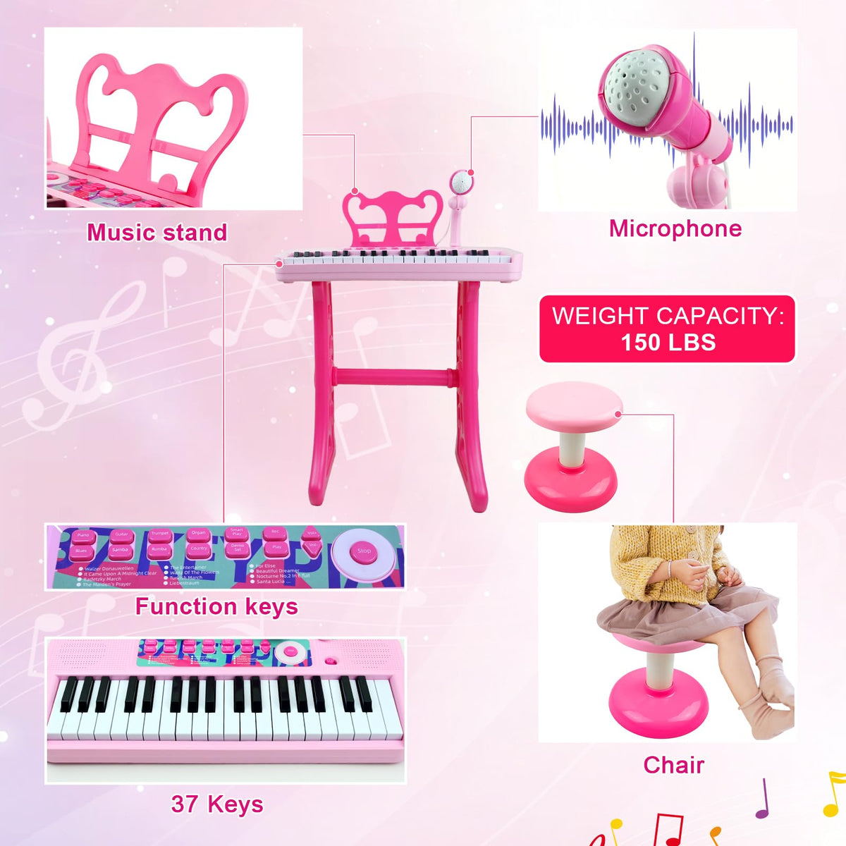 Love&Mini dual speakers deliver richer stereo sound.