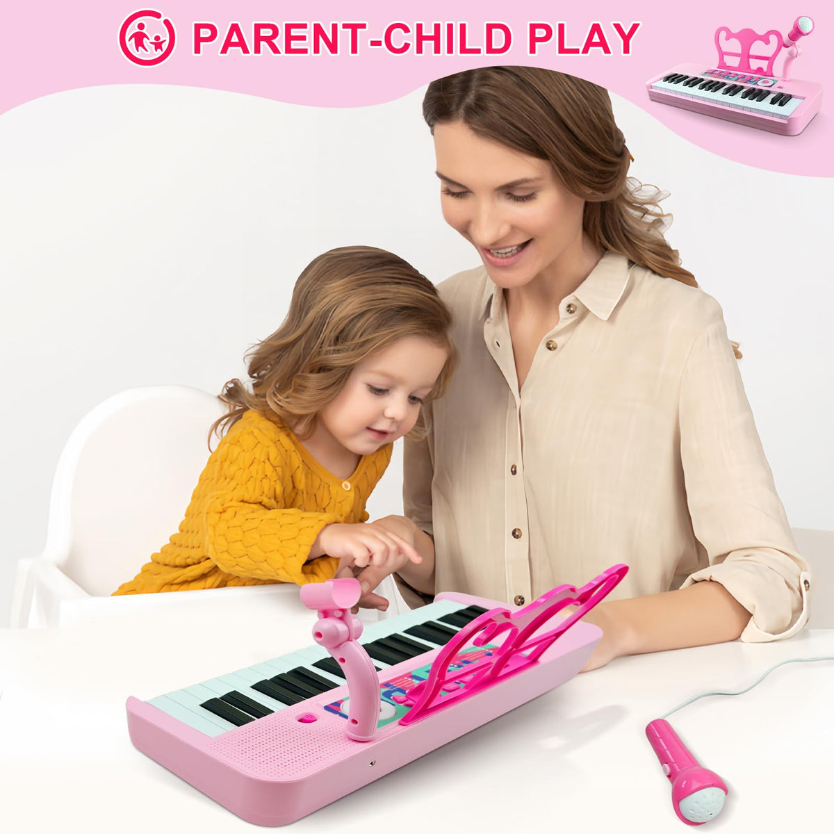Love&Mini music stand supports easy score reading during play.