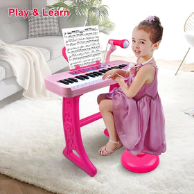 Love&Mini pink stool complements the toy set.