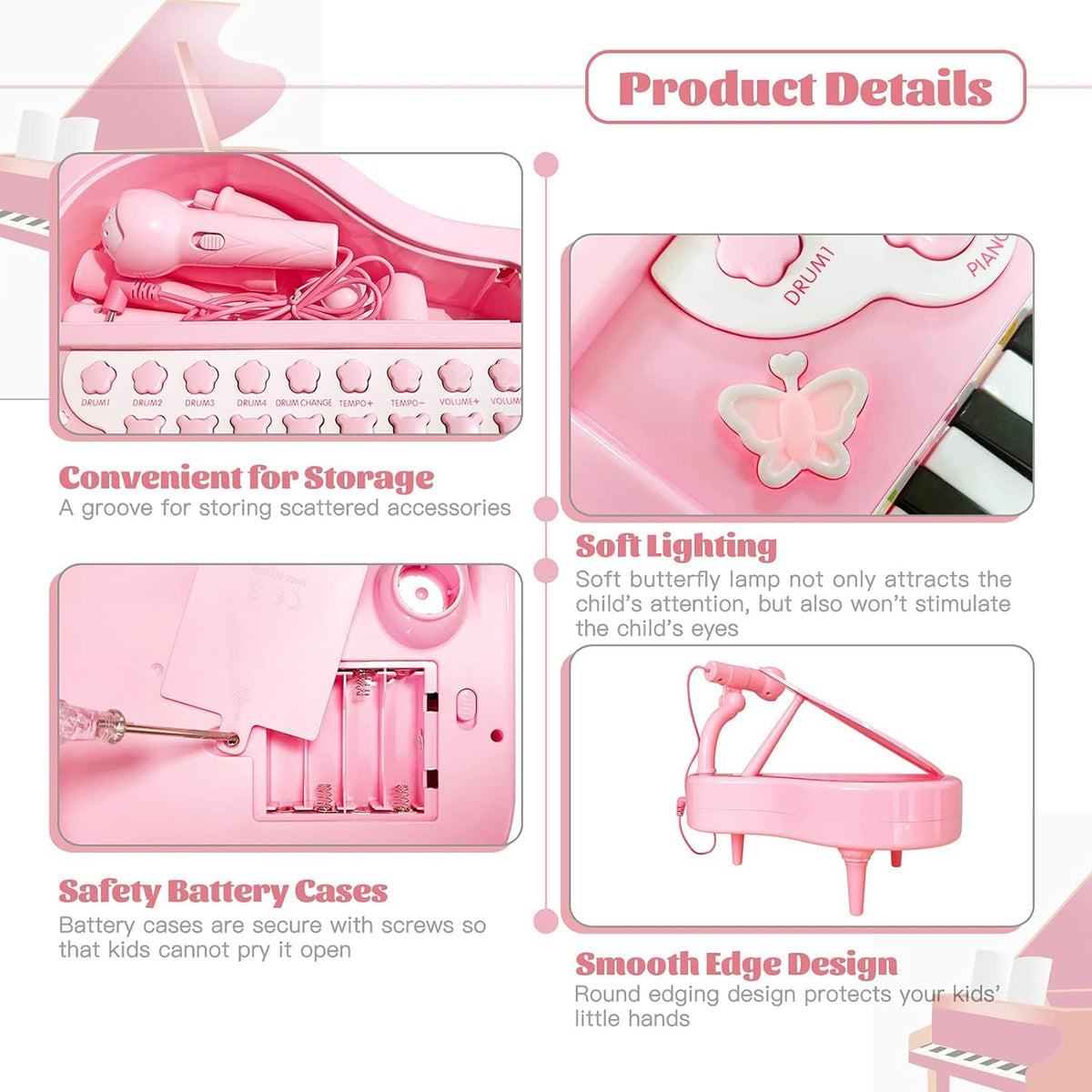 Love&Mini compact size fits on a play table for easy supervision.