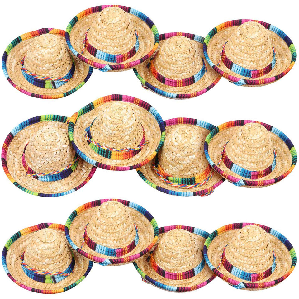 LoveBB mini sombrero hat tabletop decor for festive fiesta decorations and cute pet display.