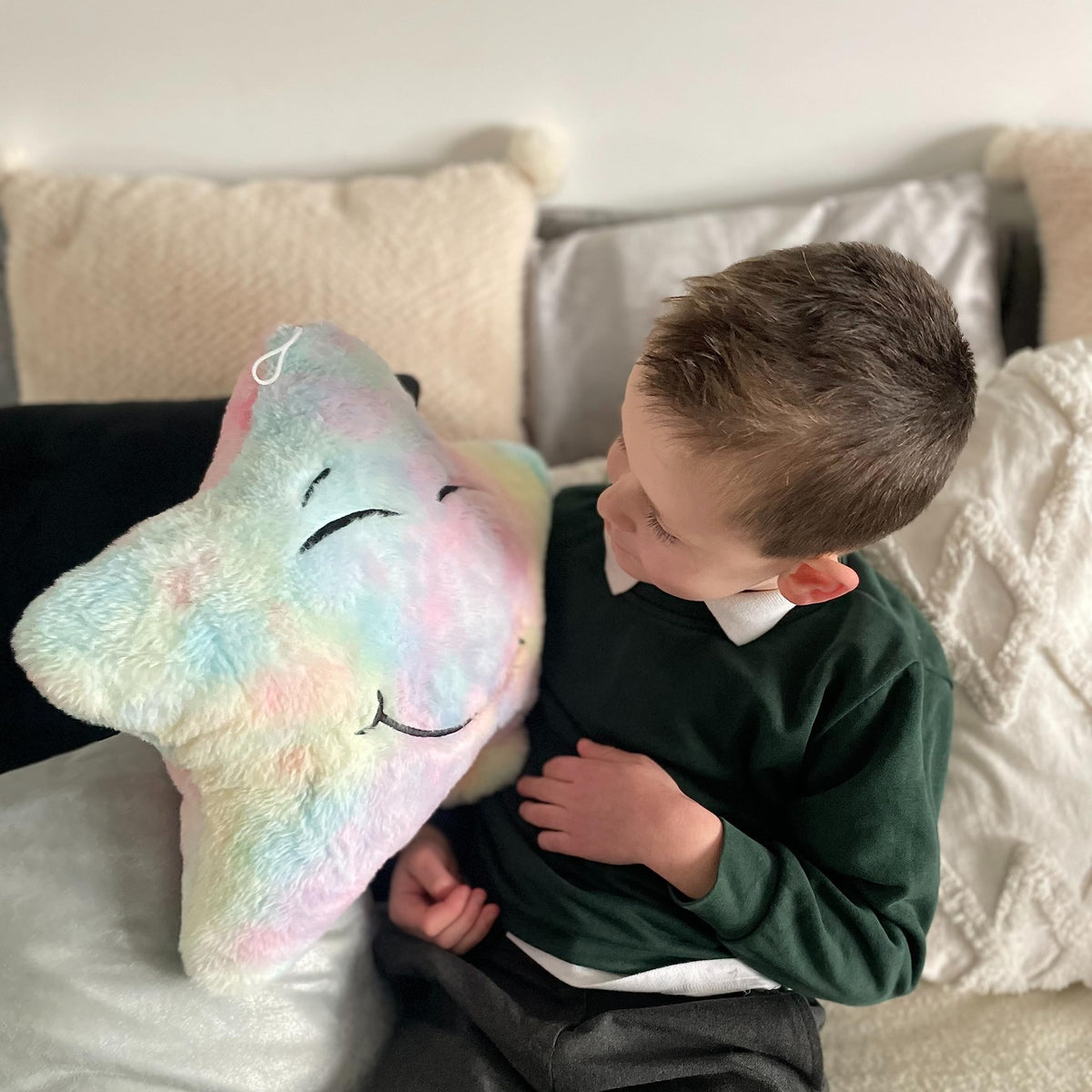 LoveHugs cuddle toy doubles as a comforting companion.