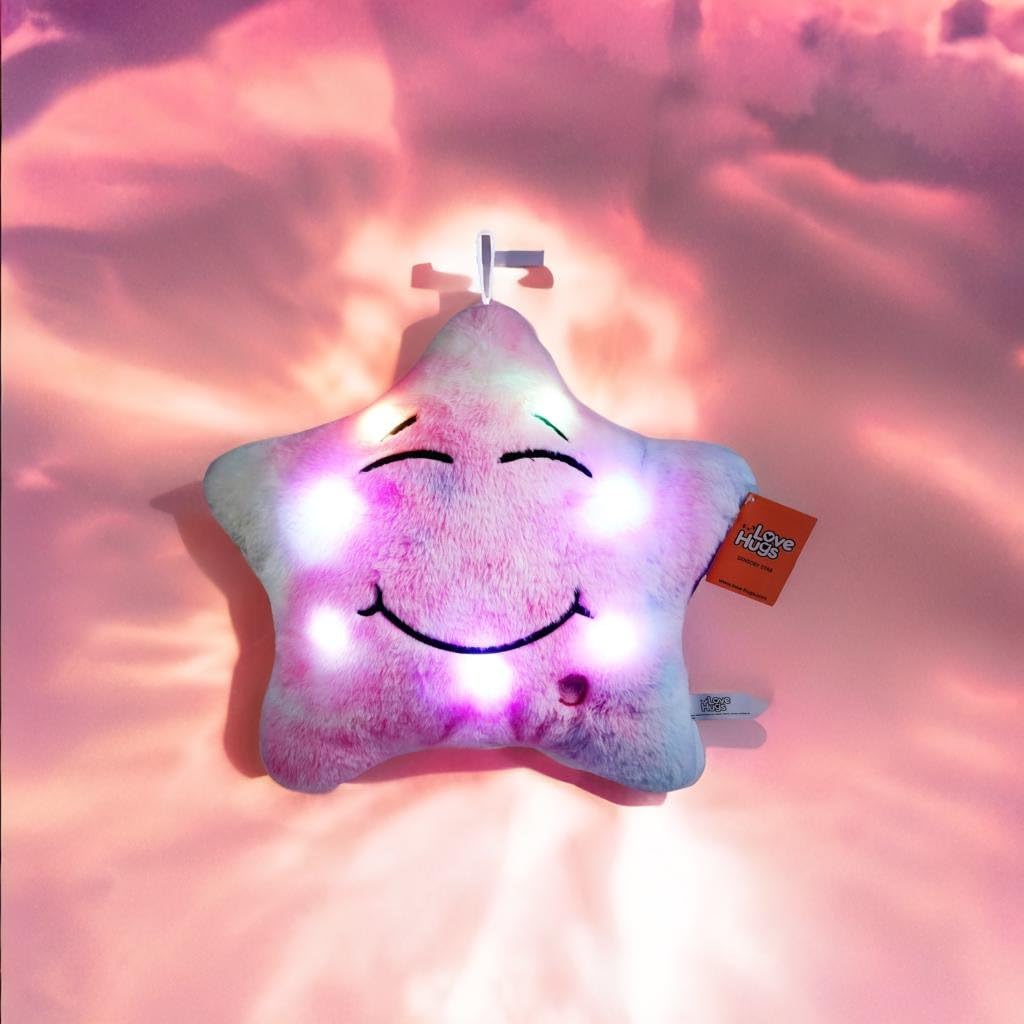 LoveHugs night-light ambience helps create a peaceful nighttime environment.