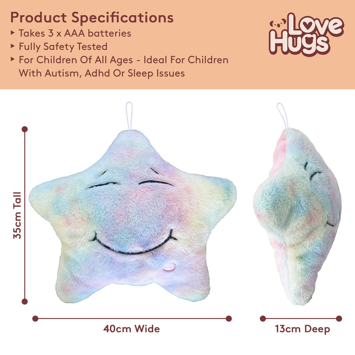 LoveHugs plays Twinkle Twinkle lullaby for gentle bedtime progression.