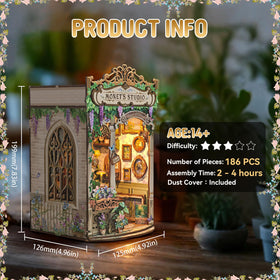Lovelyhome 3D Wooden Puzzle Bookshelf Kit for family-friendly DIY assembly.
