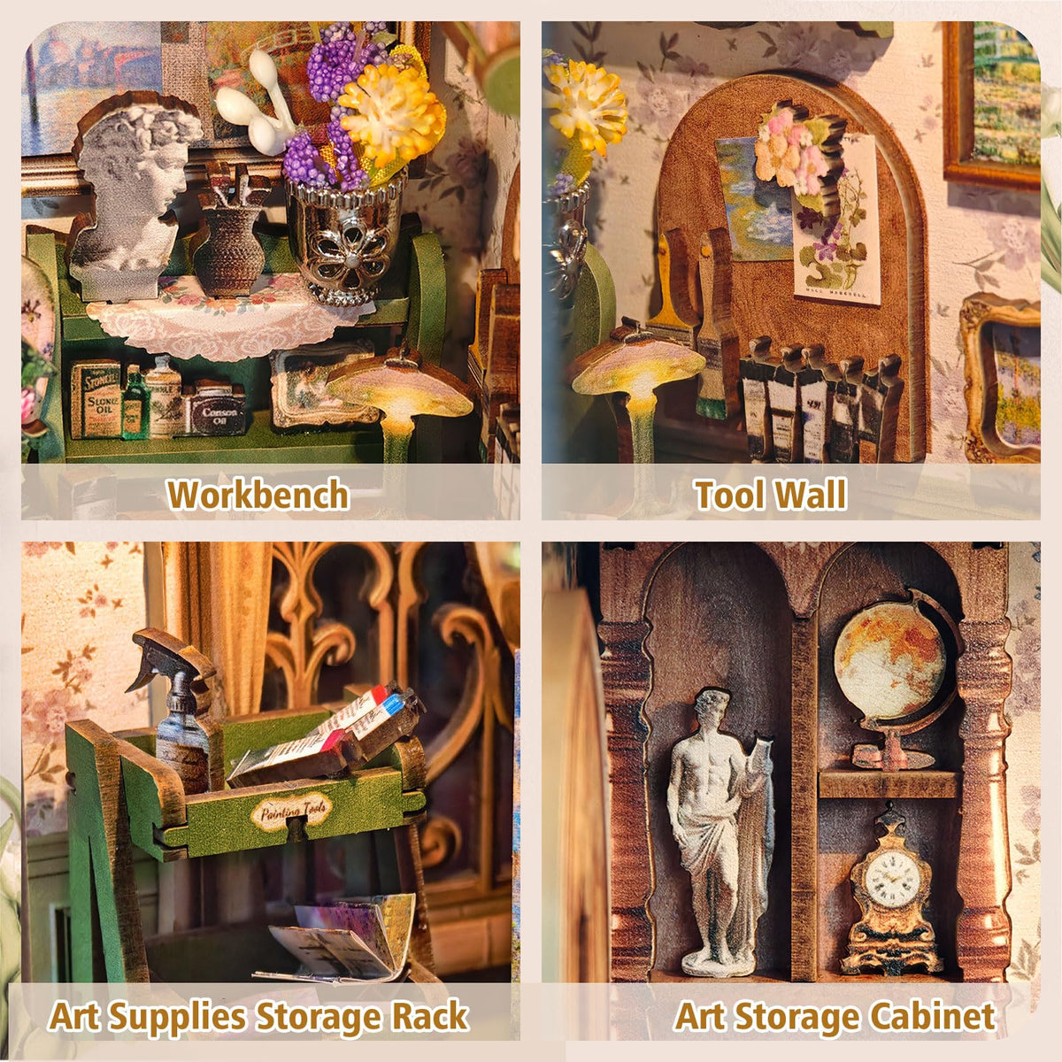 Lovelyhome Monet miniature assembly pieces invite hands-on creativity and focus.