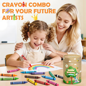 LovelyJn classroom-ready crayons support shared projects in schools and studios.
