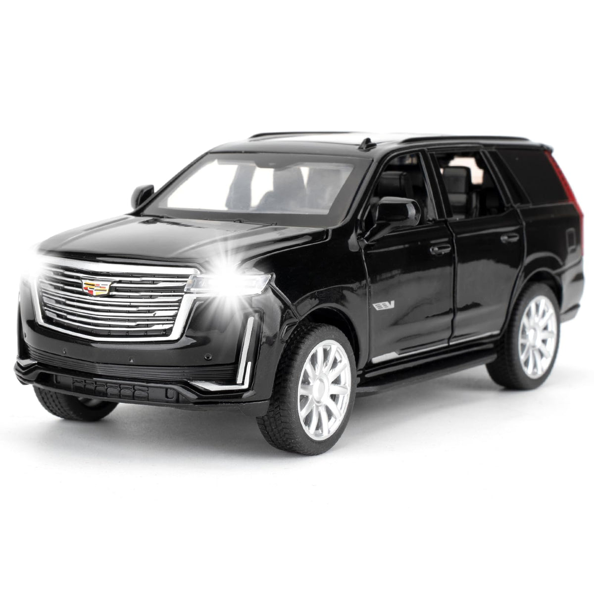 LOVEPOSELY Escalade 1:32 front view highlights durable zinc alloy detailing for display
