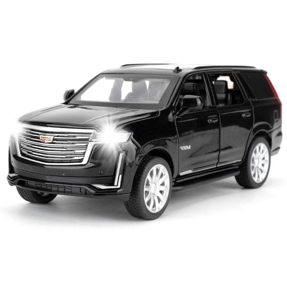 LOVEPOSELY Escalade 1:32 front view highlights durable zinc alloy detailing for display
