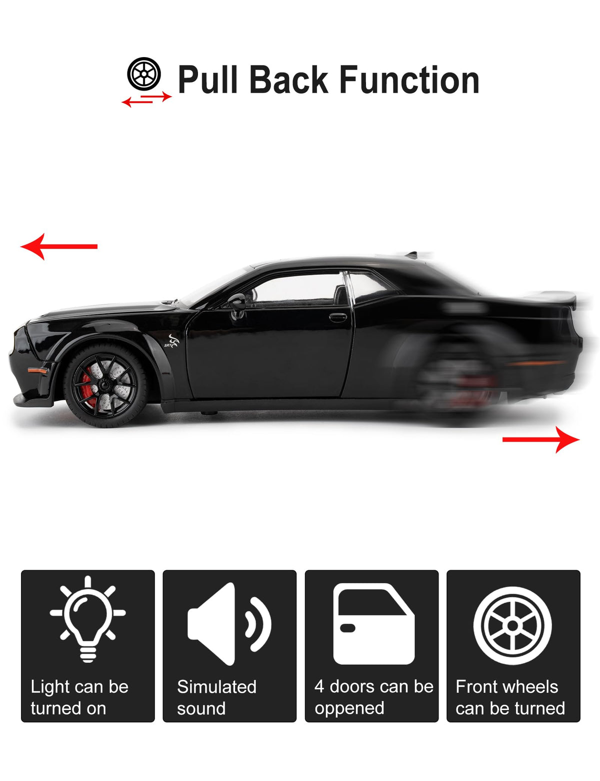 LovePosely Hellcat die-cast model side-view ideal for shelves and desk display.