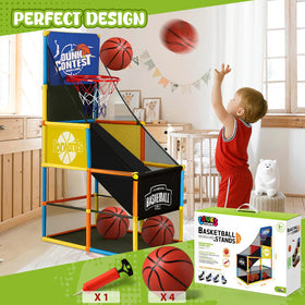 LovesTown four high-bounce arcade basketballs ready for fast, engaging rounds.