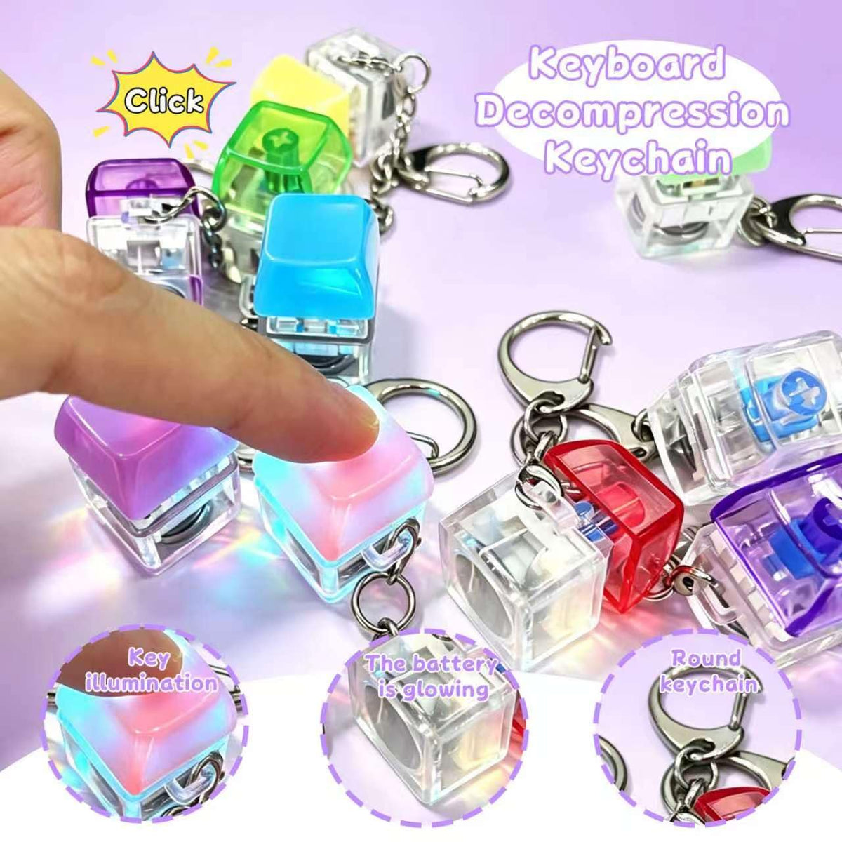 Lovespace durable transparent-pc shell reveals LED glow for daily use.