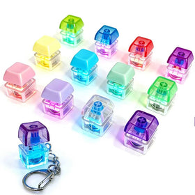 Lovespace LED keyboard fidget keychain 2-pack with colorful illumination for focus.