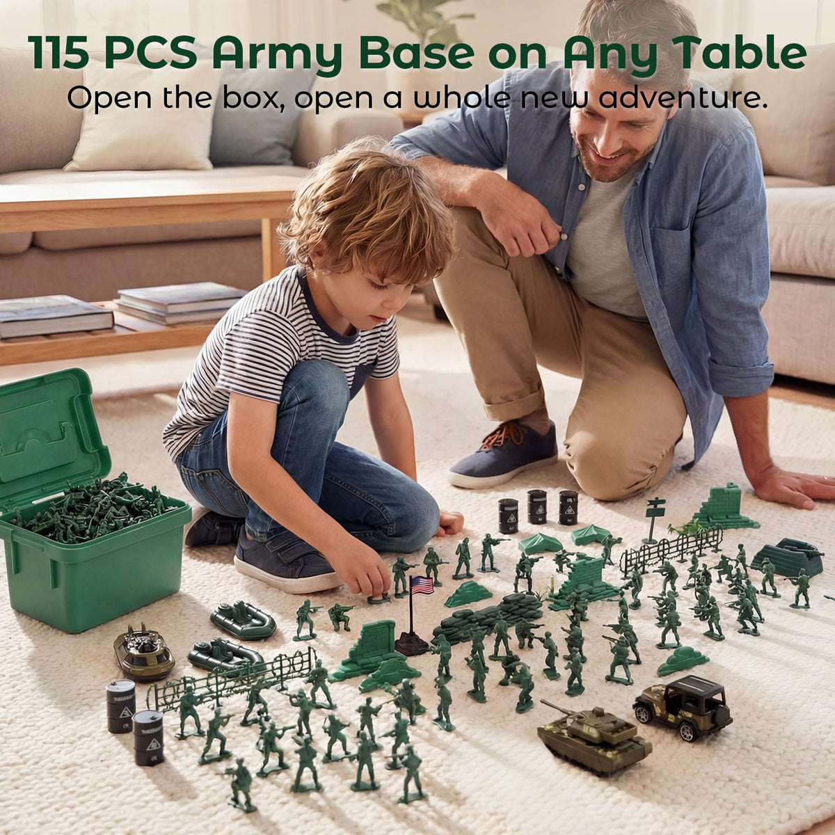 LovesTown army vehicles and helicopter for dynamic rescue and patrol role-play.