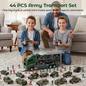 LovesTown army vehicles and soldiers for imaginative patrol and team play.