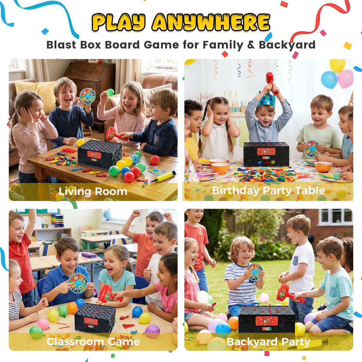 LovesTown Balloon Pop Game colorful balloons ready for inflation and play