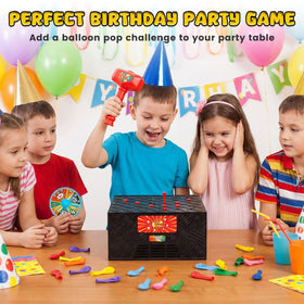LovesTown Balloon Pop Game red pins arranged for precise balloon challenges