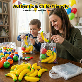 LovesTown banana stress toy three-and-a-half-inch size fits small hands for portable relief.