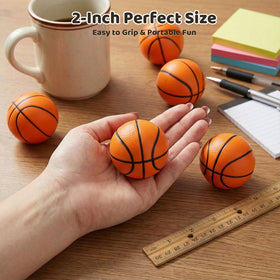 LovesTown basketball stress ball 2in foam color features a vivid orange hue for quick identification