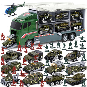 LovesTown carrier truck with open compartments for organized play and easy cleanup.