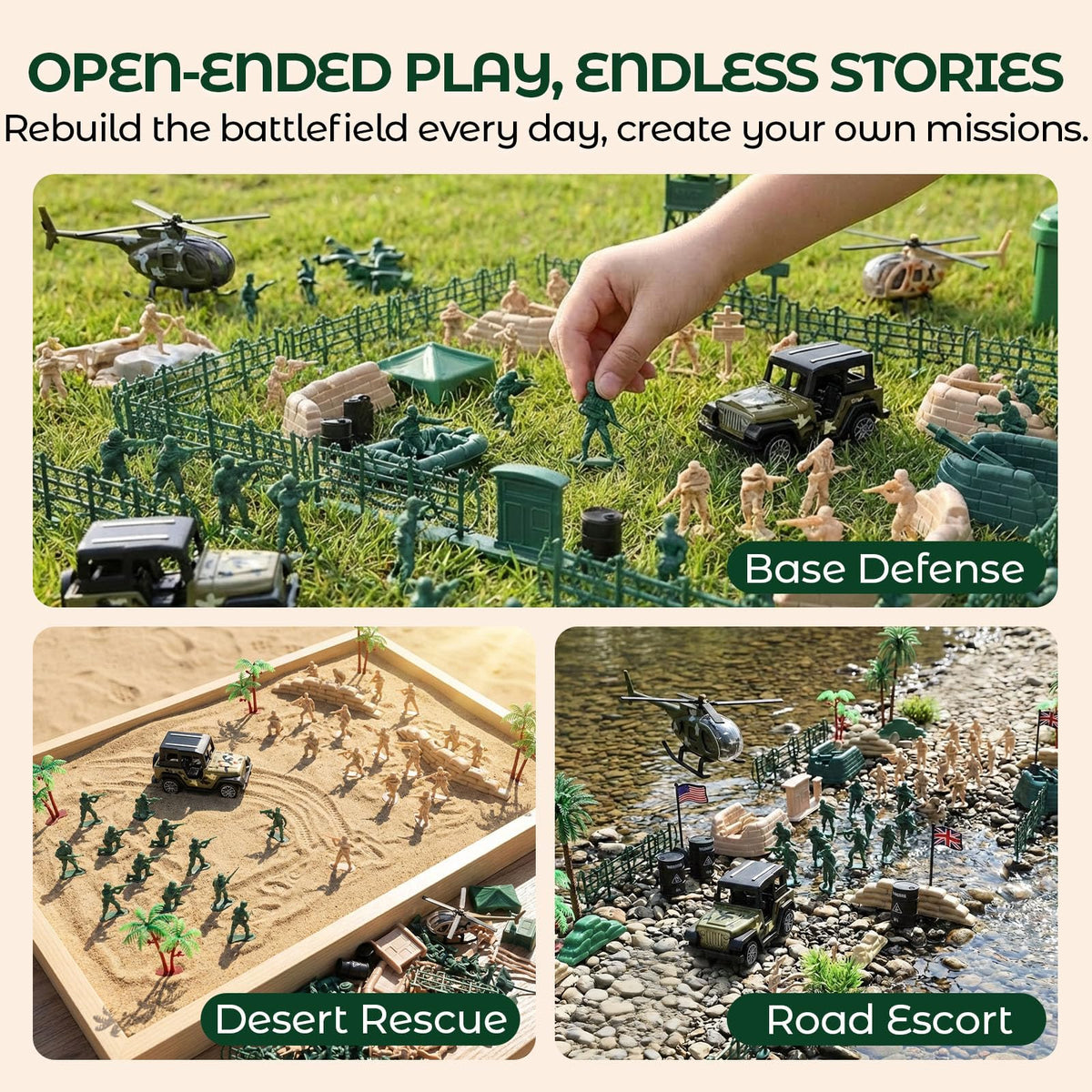 LovesTown compact green storage box keeps pieces organized.