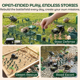 LovesTown compact green storage box keeps pieces organized.