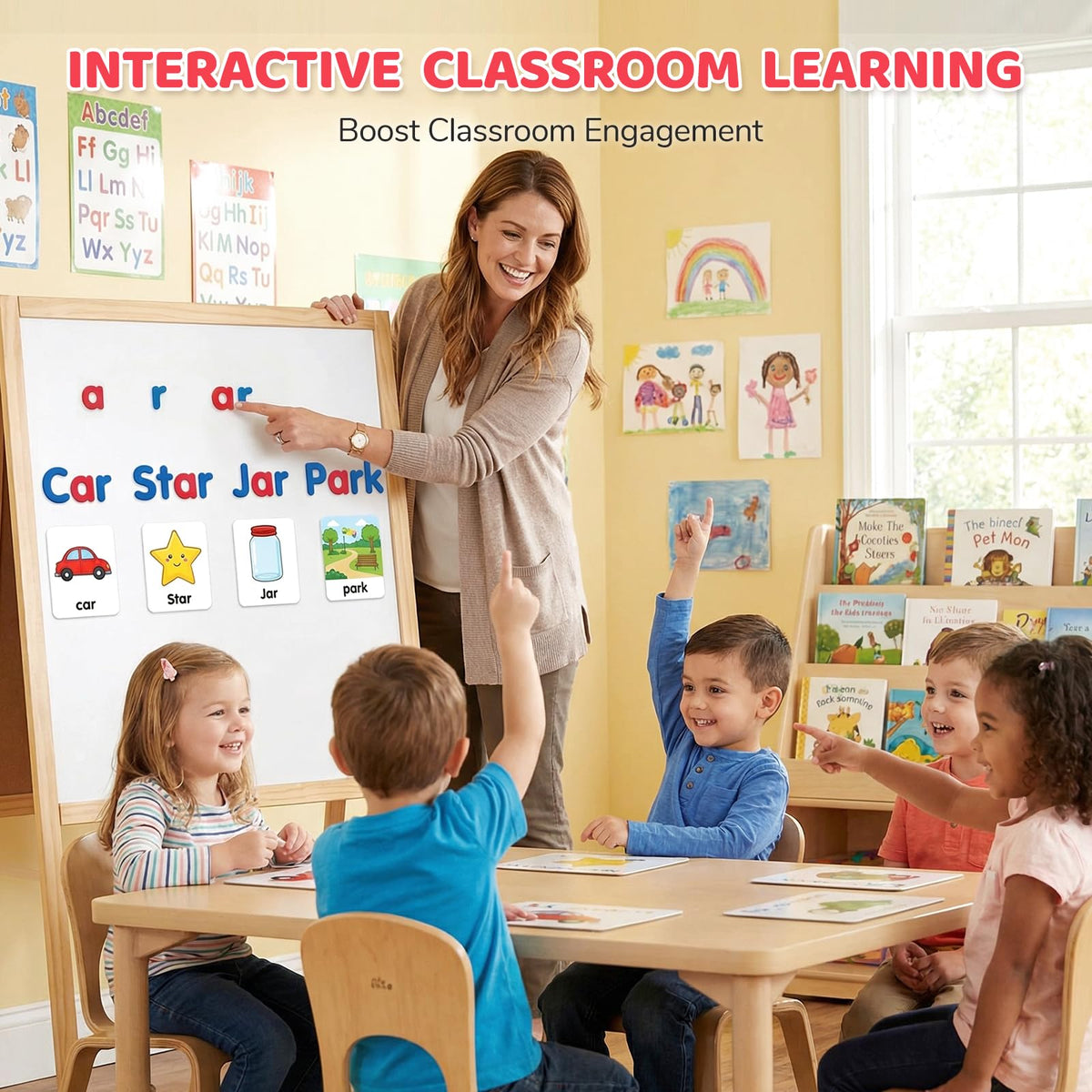 LovesTown fridge magnet compatibility turns the fridge into a learning space.
