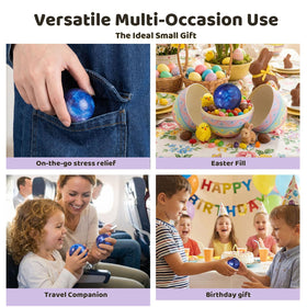 LovesTown galaxy stress balls star-field pattern supports quick squeezes on break.
