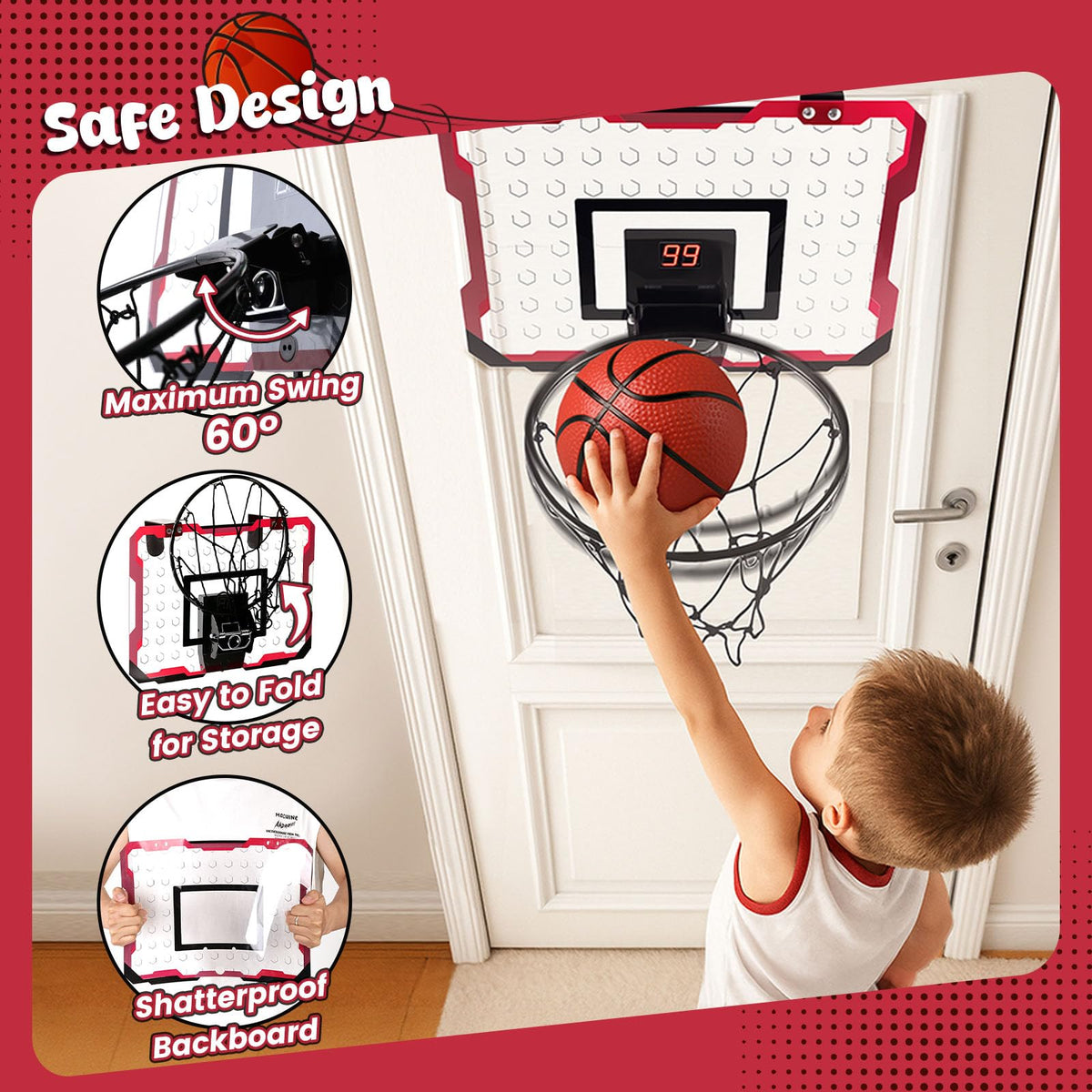 LovesTown foldable rim stores quickly when not in use.
