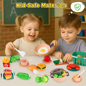 LovesTown pots and pans tableware—durable kitchen toys for budding chefs.