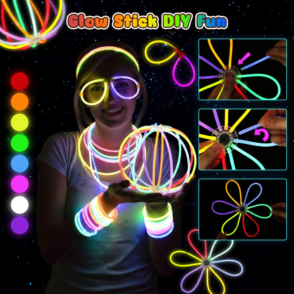 Lovestown LED finger lights: easy-to-use glow accessories for hands-on party play and glow games.