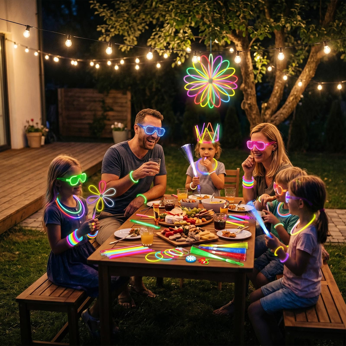 Lovestown LED glasses frames: glow-in-the-dark wearables to spark fun at parties and events.