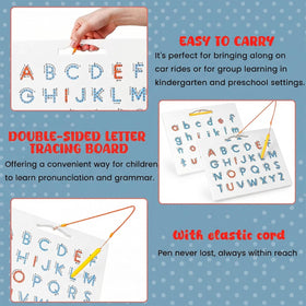 LovesTown compact 12.5 by 10 inch board for learning anywhere