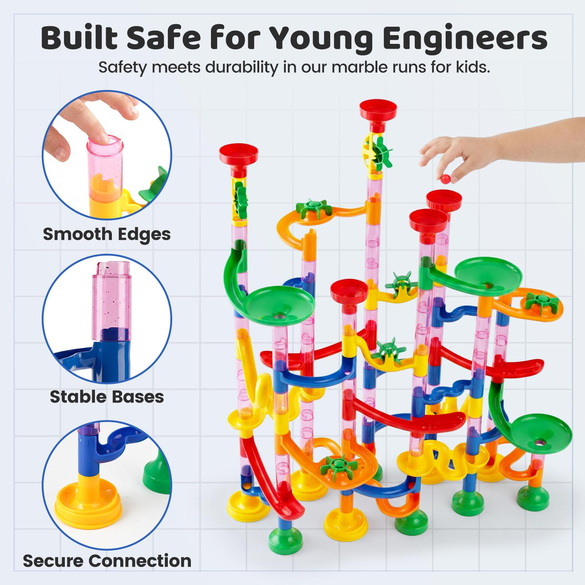 LovesTown Marble Run invites parent-child collaboration for memorable playtime.