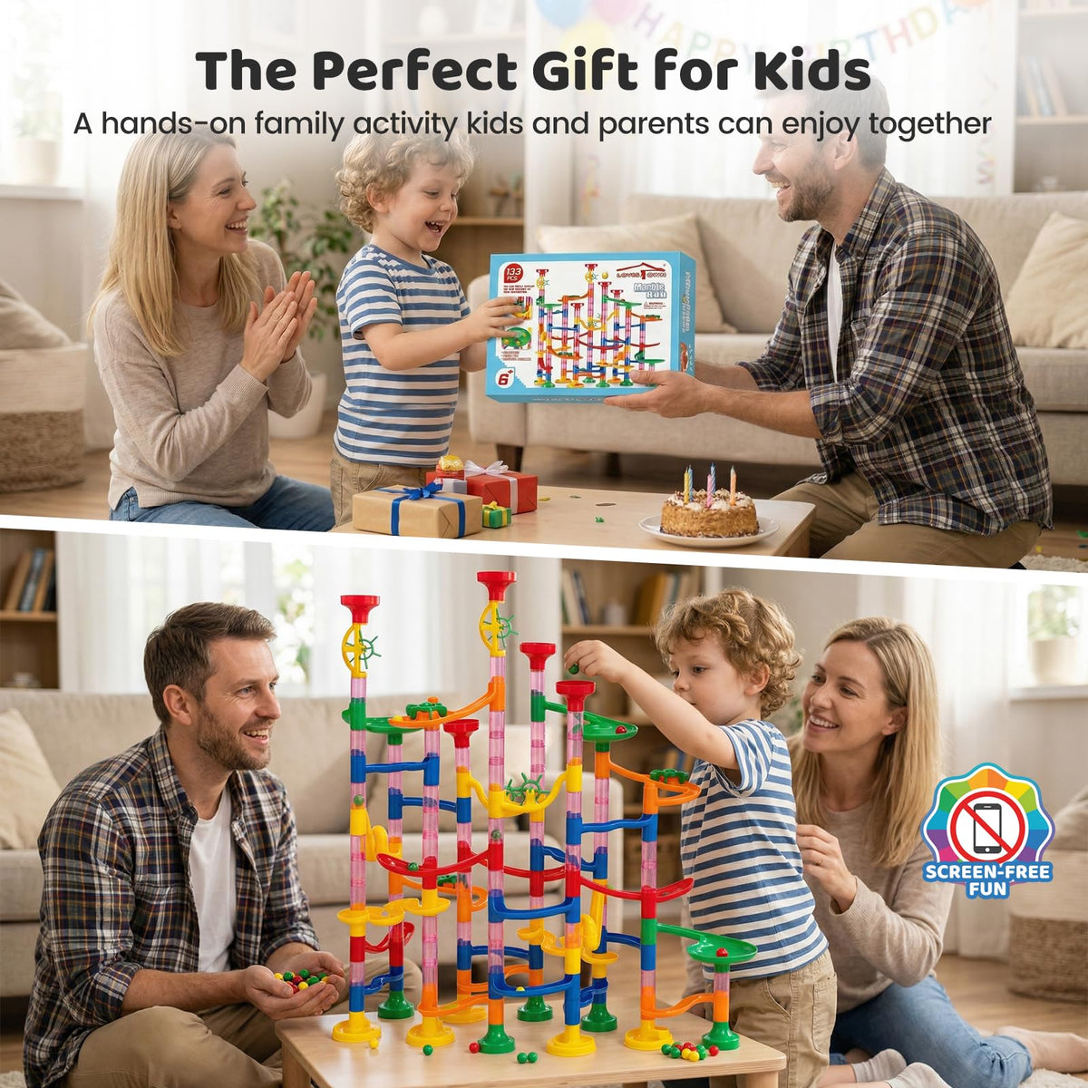 LovesTown Marble Run packaging makes a thoughtful gift for birthdays or classroom activities.