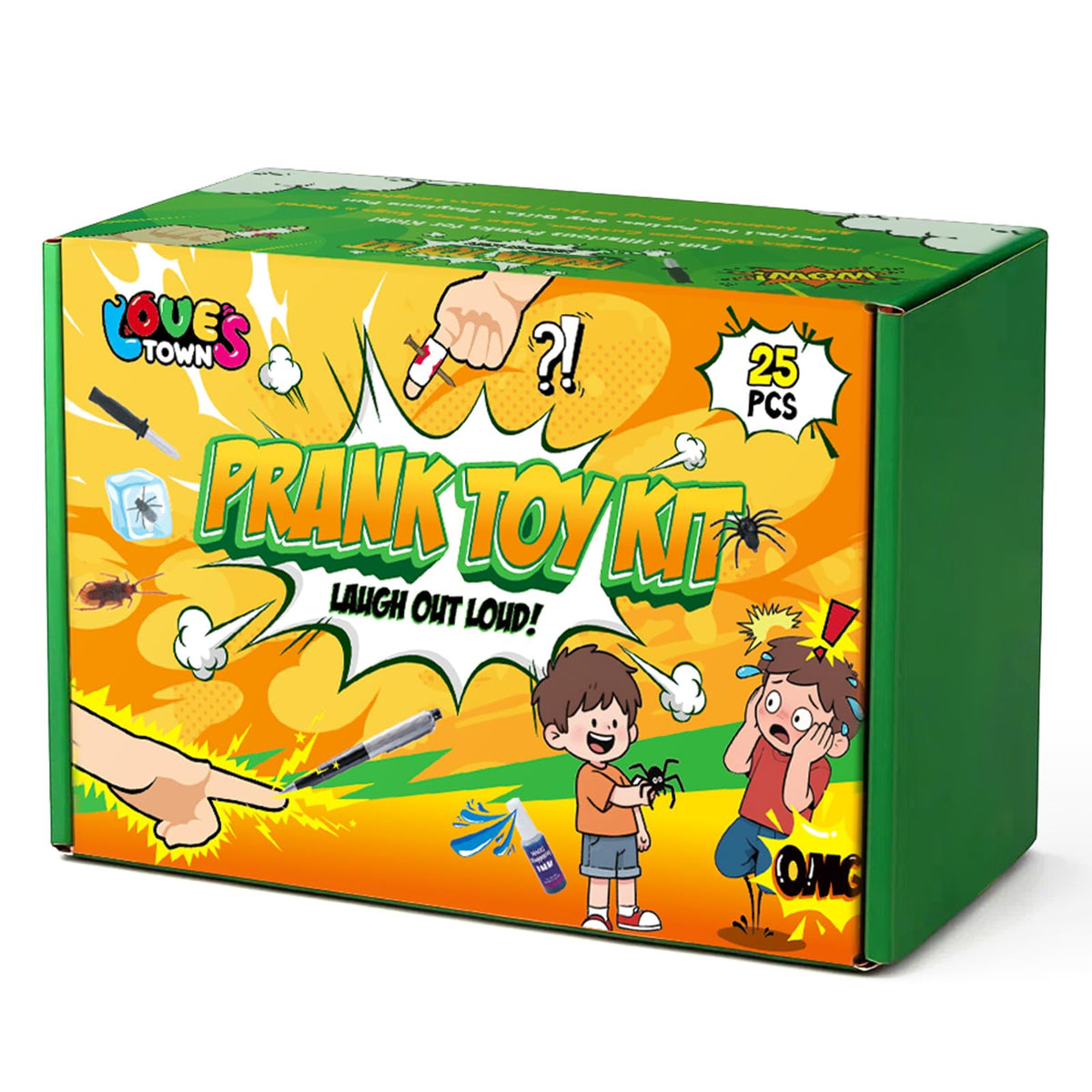 LovesTown Prank Kit gift box ready for birthdays or events.