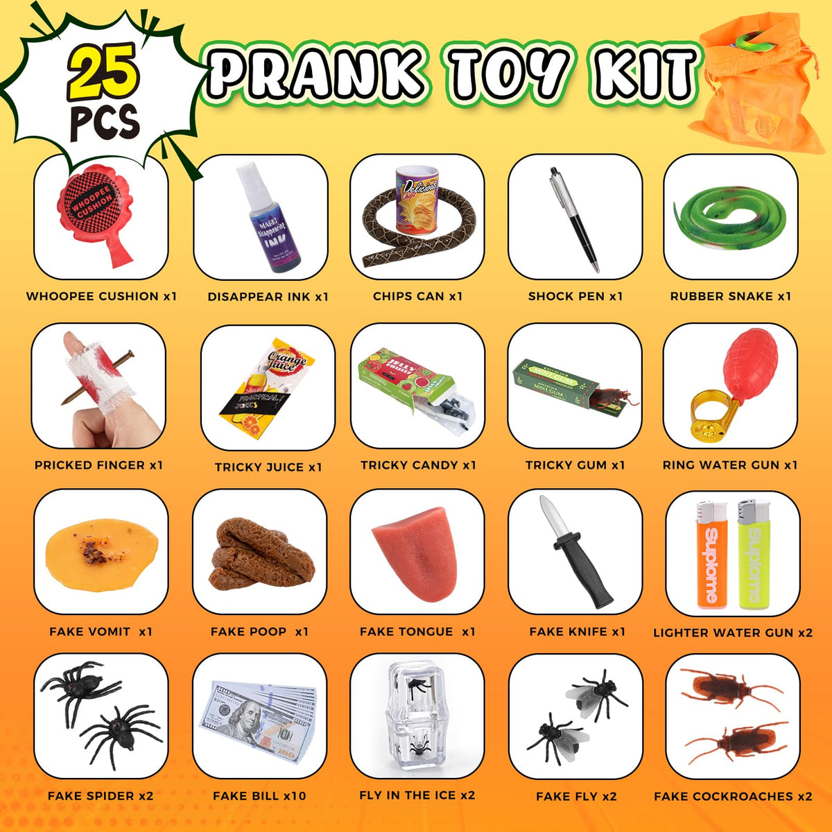 LovesTown Prank Kit whoopee cushion close-up, classic sound for lighthearted mischief.