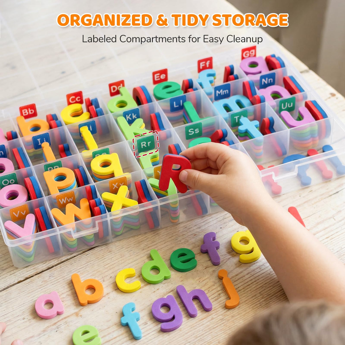 LovesTown soft foam letters, safe for little hands during play and learning activities.