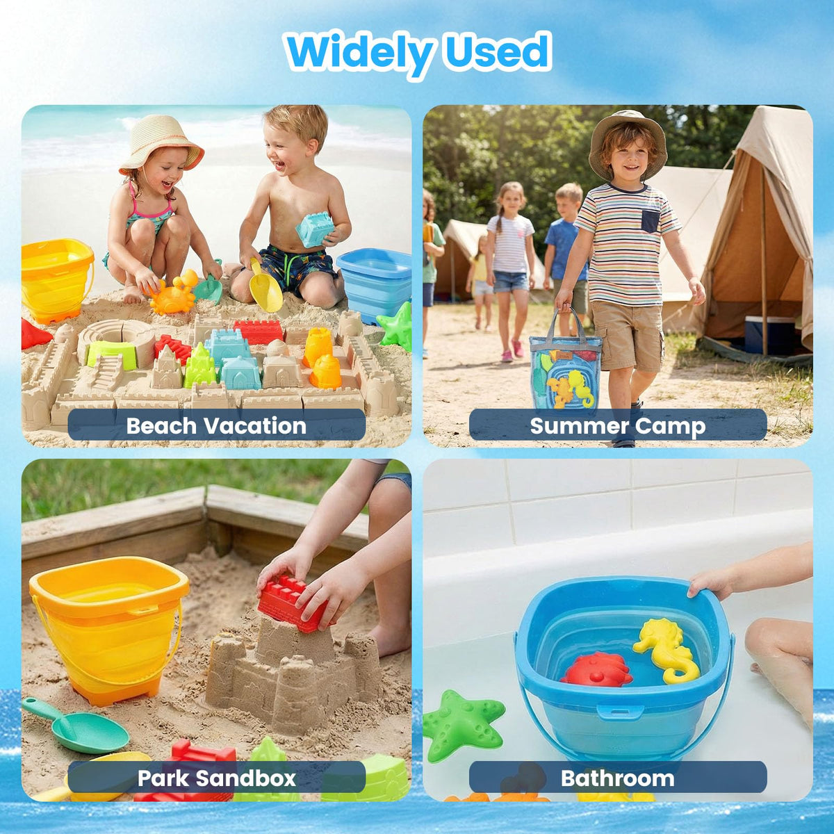 LovesTown two-bucket set for shared beach fun